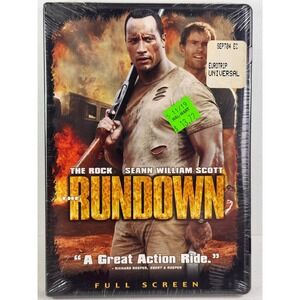 The Rundown Full Screen DVD 2003 The Rock Sean William Scott Action Movie
